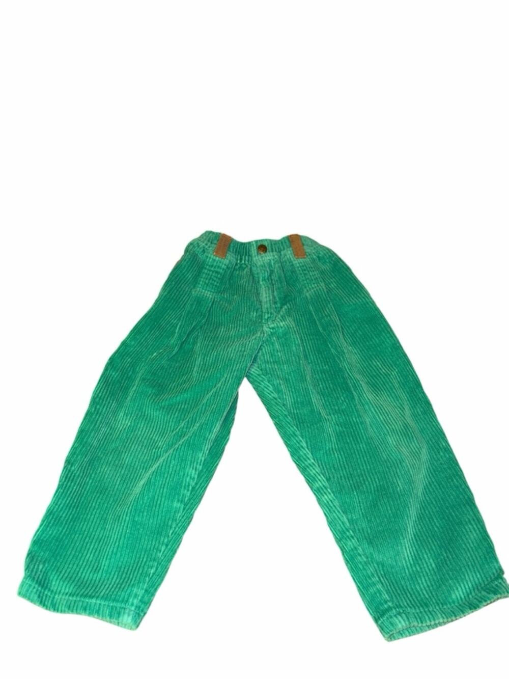 Oshkosh B’Gosh Kids Green Corduroy Pants - Soft Wide-Leg Bottoms Size 4T
